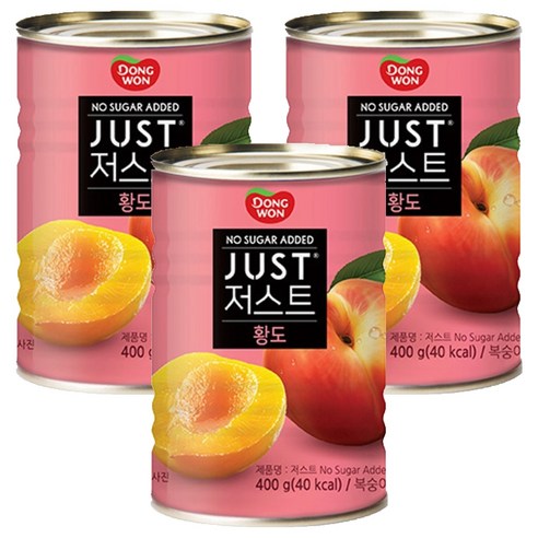 동원 JUST 노슈가 황도 2절 통조림