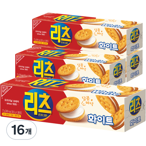 리츠 샌드위치 크래커 화이트, 16개, 77g