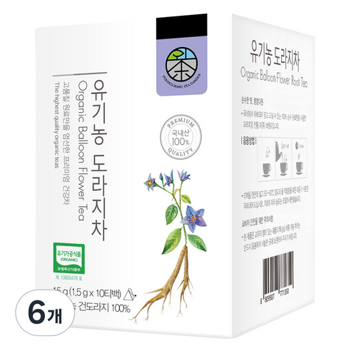 평창다원 유기농 도라지차, 1.5g, 10개입, 6개