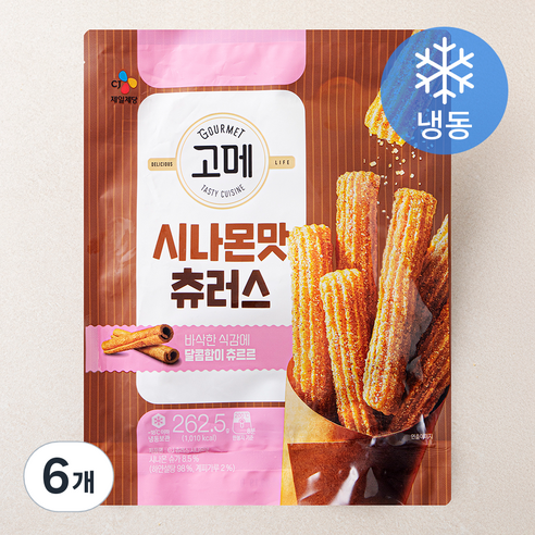 [로켓프레시] 고메 씨제이 시나몬맛 츄러스 (냉동), 262.5g, 1개, 6개