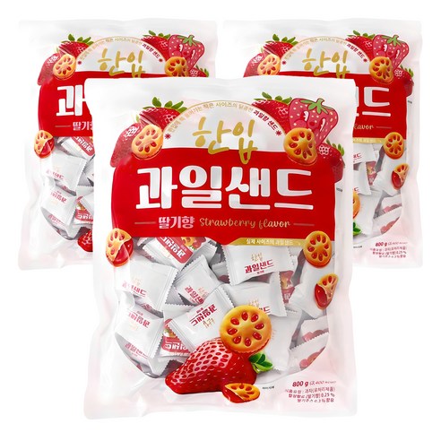 한입 과일 샌드 딸기향