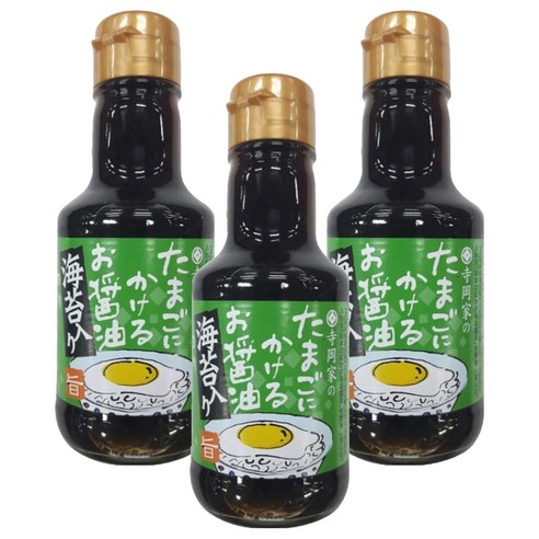 테라오카 계란에 뿌리는 김맛 간장소스, 150ml, 3개