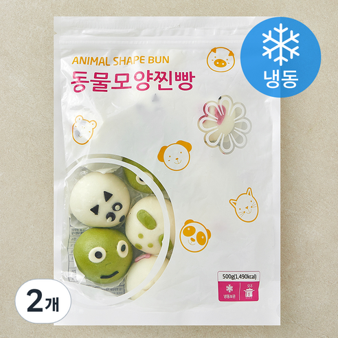 [로켓프레시] 랜시 동물모양 찐빵 (냉동)