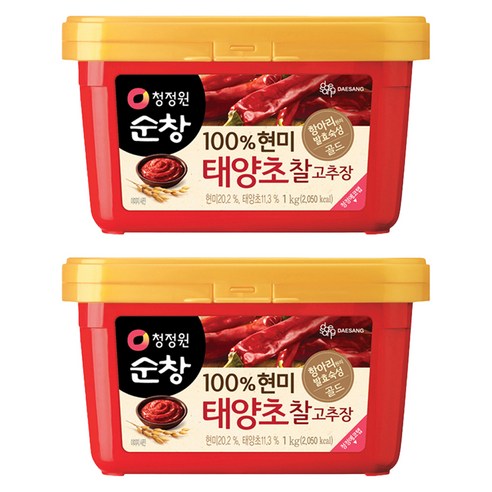 청정원순창 100% 현미 태양초 찰고추장