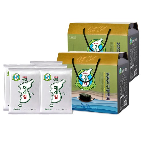 지도표성경 재래전장김 행복E세트, 30g 5봉, 30g, 10개