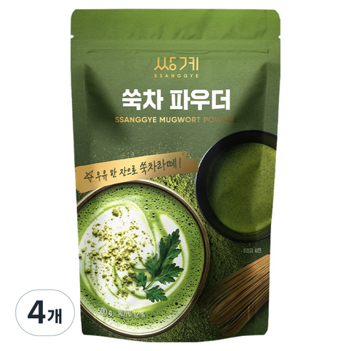 쌍계명차 쑥차 파우더, 500g, 1개입, 4개