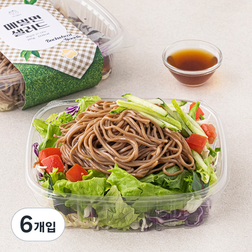 [로켓프레시] 세끼판다 메밀면 샐러드, 265g, 6개입
