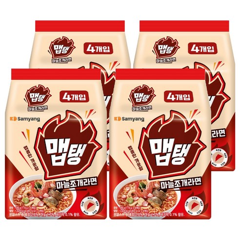 맵탱 마늘조개라면 110g, 16개