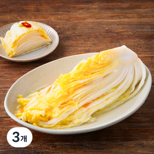 [로켓프레시] 농가식품 실속 백김치, 1kg, 3개