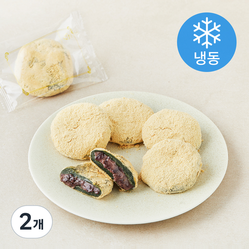 [로켓프레시] 프레시오늘 정담시루 우리 해풍쑥 고소한 저당 납작콩떡 (냉동)