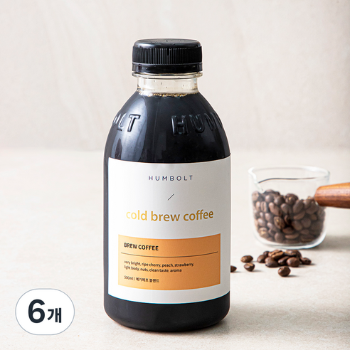 훔볼트 예가체프 블렌드 콜드브루 커피, 500ml, 6개