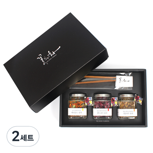 꽃보다차 듬직한 꽃차 3종 선물세트 + 쇼핑백