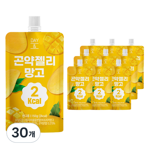 데이앤 2칼로리 곤약젤리 망고, 150g, 30개