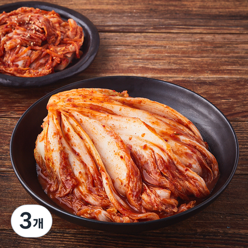 [로켓프레시] 모산김치 갓담근 배추포기김치, 1kg, 3개