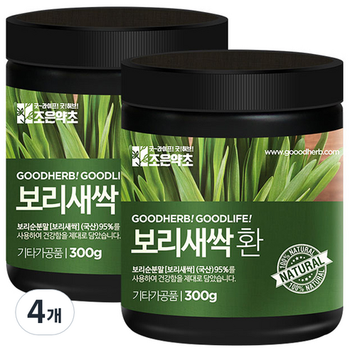 굿허브 프리미엄 보리새싹환, 4개, 300g