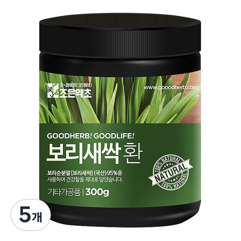 조은약초 프리미엄 보리새싹환, 5개, 300g