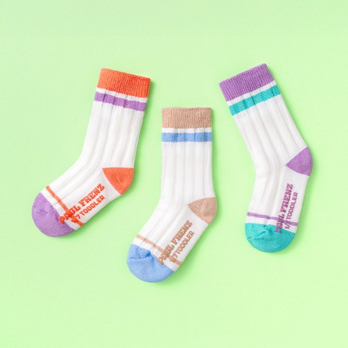 폴프랜즈 원사이즈 장목 양말 3켤레 세트