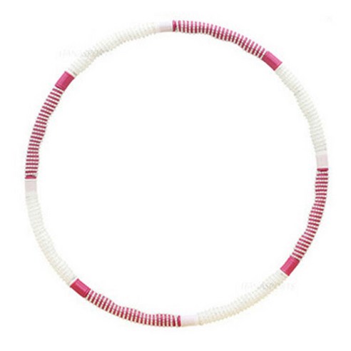 나리아 쥬얼리 훌라후프, 1.8kg, IVORY + DEEPPINK, 1개