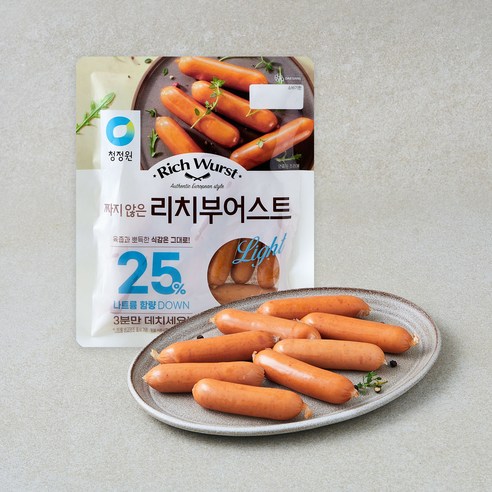 [로켓프레시] 청정원 짜지 않은 리치부어스트