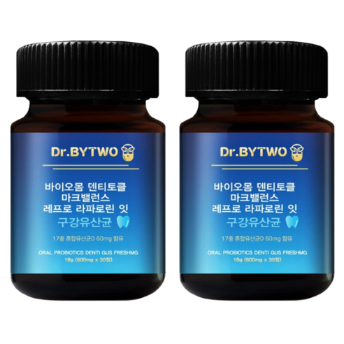 [입냄새 구강관리] 바이오몸 강토클 마크밸런스 레구프로 라파로린 잇 유산균