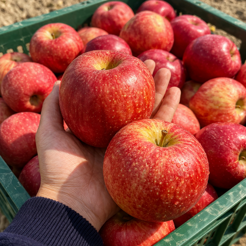 [원쁠원 1+1] 안동 껍질까지 통으로먹는 꿀부사 사과 5KG 대과 (총 10키로 배송)