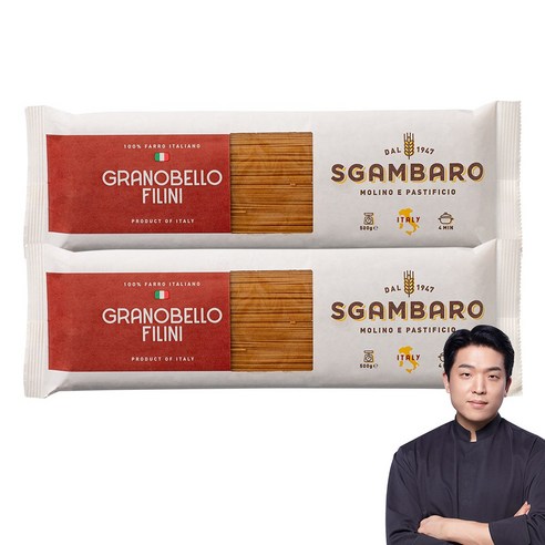 스감바로 그라노벨로 필리니 안성재 통곡물 파로면, 2개, 500g