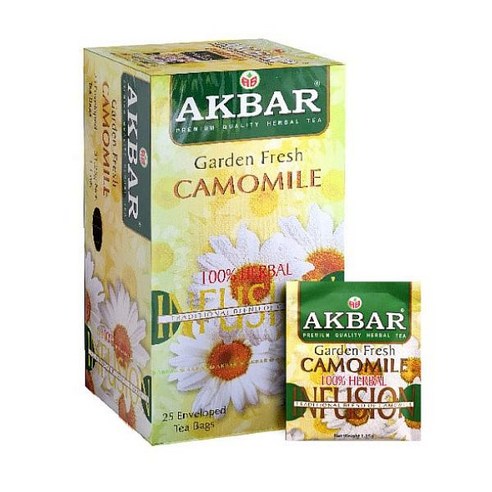 (아크바) 캐모마일 허브차 25티백 카모마일 Chamomile Akbar, 1.5g, 25개입, 1개