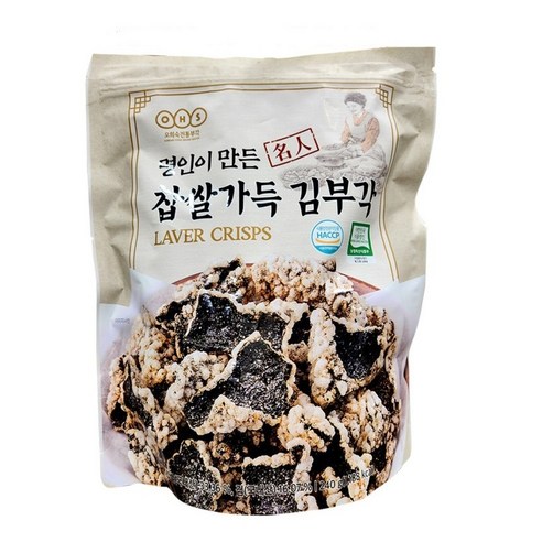 오희숙전통부각 명인이 만든 찹쌀 가득 김부각 240g