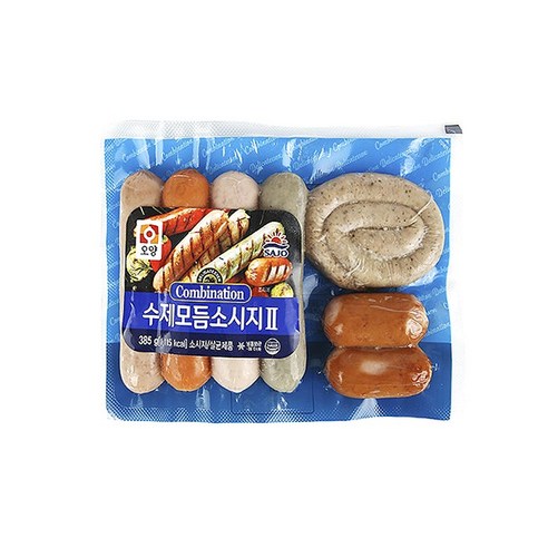 사조오양 [퀴클리몰] 수제 모듬 소시지 385g 냉동 후랑크소시지