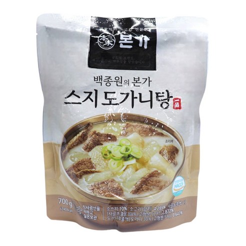 백종원 [백종원 본가] 스지도가니탕 700g *10팩