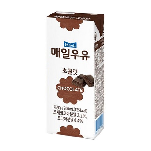 매일유업 초콜릿 우유, 200ml, 8개