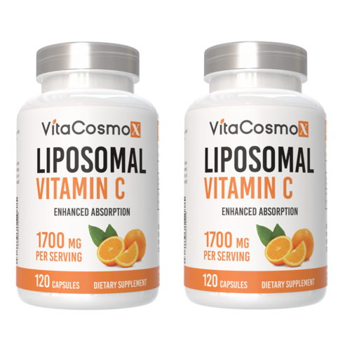 VitaCosmoX 비타코스모엑스 리포조말 비타민C 1700mg 120캡슐 리포솜비타민C 120 야채캡슐