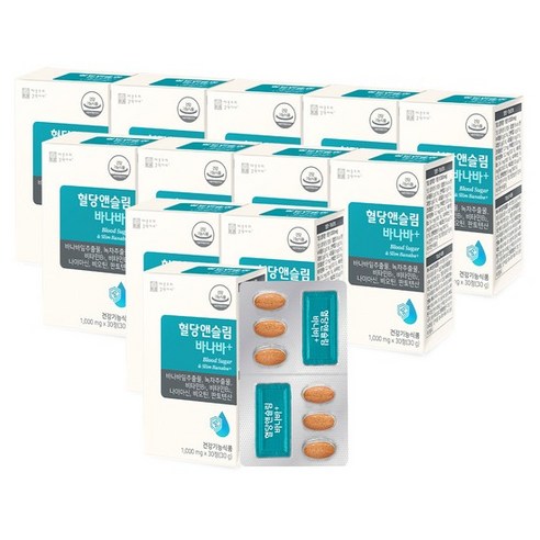 애플트리김약사네혈당앤슬림 바나바+ 1,000mg x 30정 x 2박스2개월
