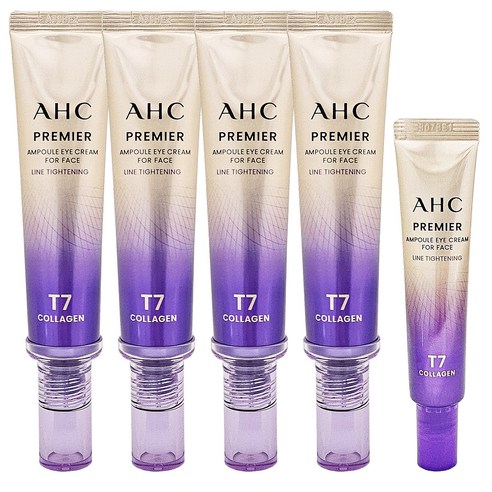 2025 최신상 AHC 아이크림 시즌13 프리미어 앰플 포 페이스 라인 타이트닝 40ml 4개+12ml 1개, 172ml