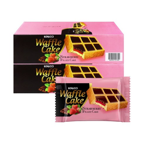 보누치와플 스트로베리필드 케이크 45g