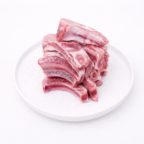 [옥례관] 국내산 1등급 돼지 등갈비 찜 구이용, 2개, 1kg