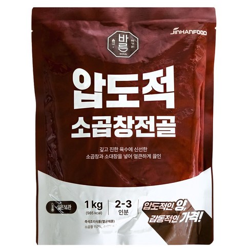 진한식품 바른 압도적 소곱창전골, 4개, 1kg