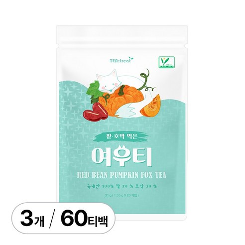 티트리트 여우티 호박팥차 티백