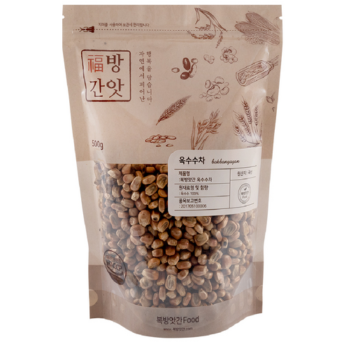 복방앗간 국산 고소한 옥수수차 500g, 500g, 1개, 1개입