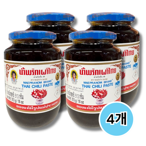 태국소스 메프라놈 칠리페이스트 114g 228g 513g MAEPRANOM THAI CHLI PASTE
