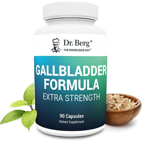 Dr. Berg Nutritionals 강력한 담낭 포뮬라 소담즙 파우더와 결합담즙산만의 독점 소화효소 혼합물 45일분