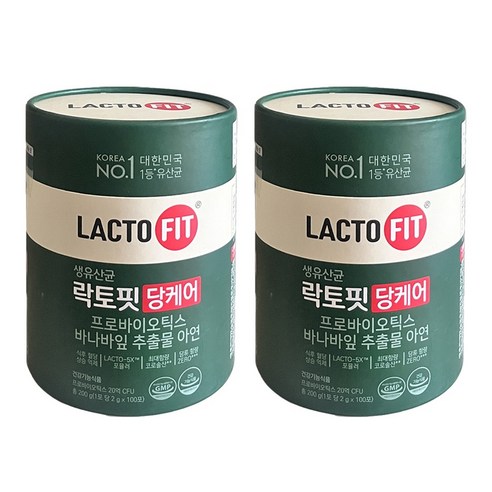 락토핏 당케어 100포 장건강 PBS유산균 혈당케어 혈당유산균 2통