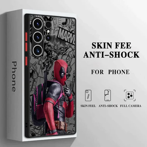 마블 데드풀 케이스  갤럭시 S24 S22 울트라 노트 S23 S20 FE S21 10 플러스 S9 S10Plus 소프트 커버