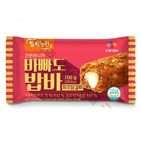 헬씨누리 바빠도 밥바 치즈닭갈비 100g x 40개 (1박스), 100g, 40개