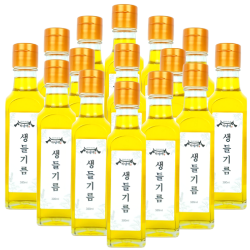 하남댁 건강지키미 저온압착 생들기름, 15개, 300ml