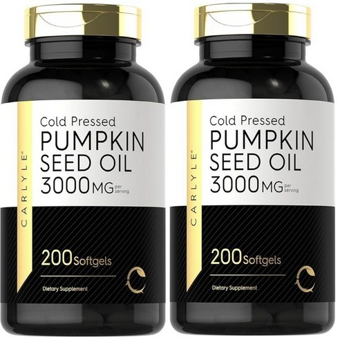 Carlyle Pumpkin Seed Oil 3000mg 칼라일 호박씨 오일 200정 2팩, 2개, 200정