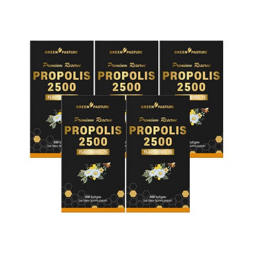 뉴질랜드 그린파스처 프로폴리스 파우더 5000mg, 5개, 300정