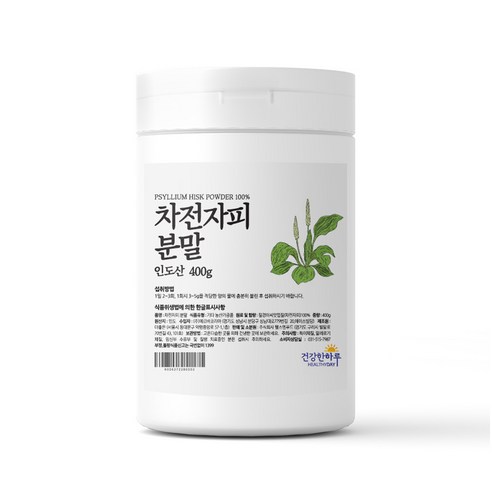 헬스앤푸드 인도산 차전자피(질경이껍질) 분말 100% 400g, 1개, 400g