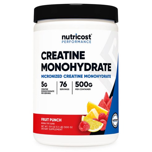 Nutricost 마이크로나이즈드 크레아틴 모노하이드레이트