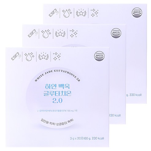 업그레이드 하얀백옥 고순도 글루타치온 특허원료, 60g, 3박스